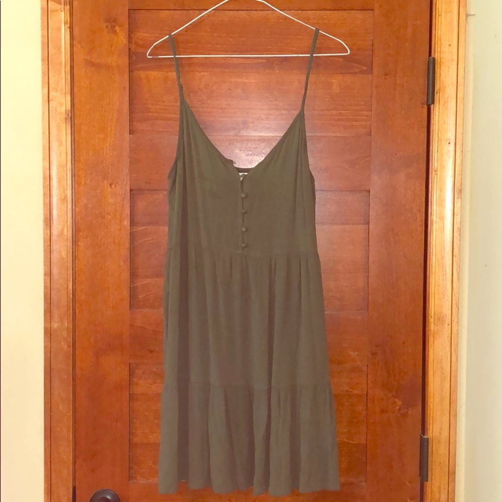 Olive green dress
